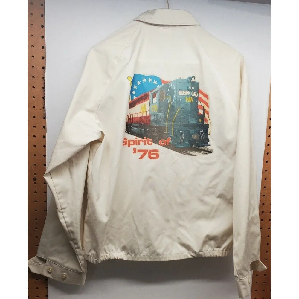 Vintage 1976 Norfolk Western Spirit of '76 Windbreaker Jacket - Ultra RARE - Siz